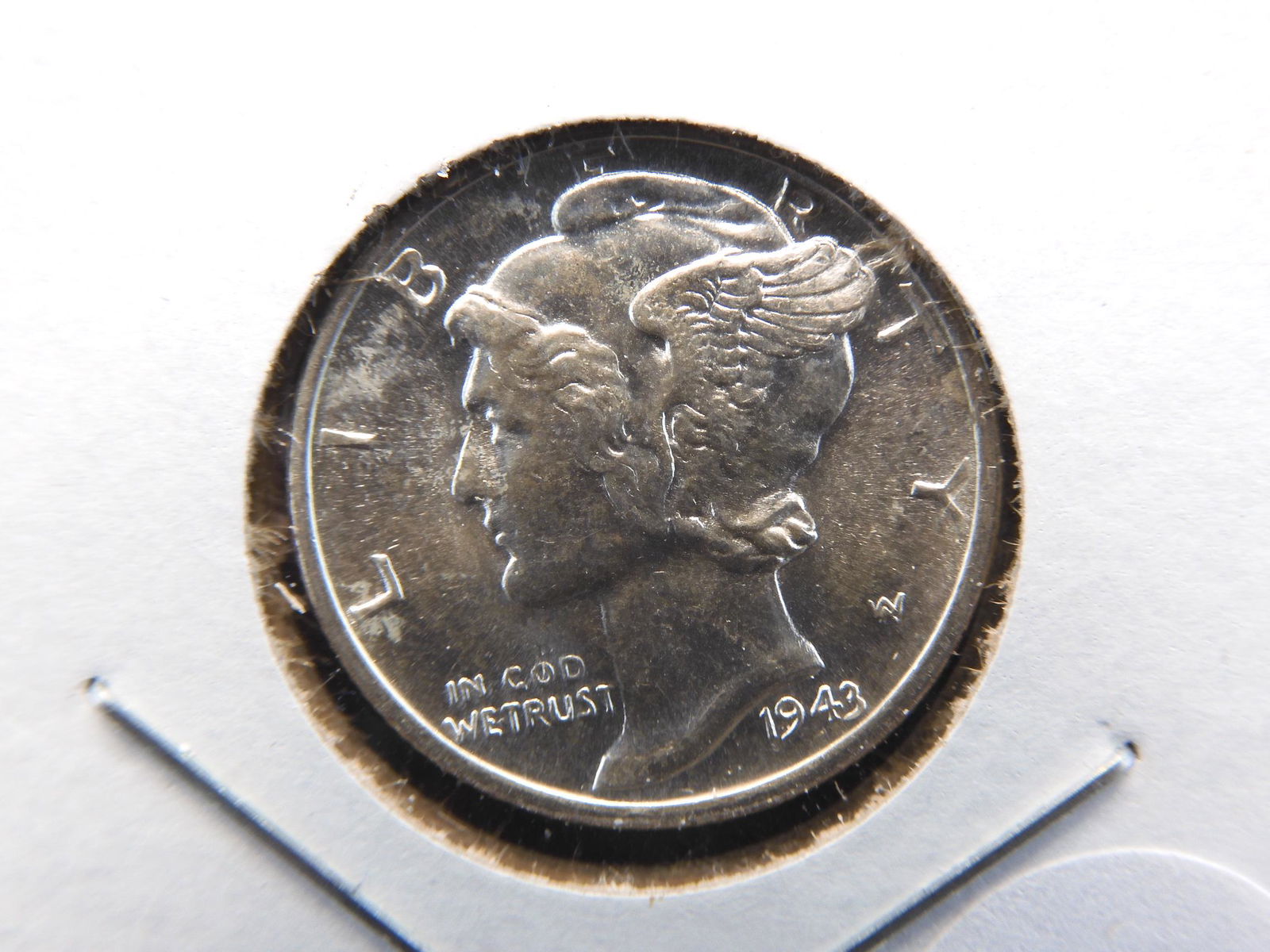 1943-D Mercury Dime. Choice BU with Full Split Bands. (1 of 3)