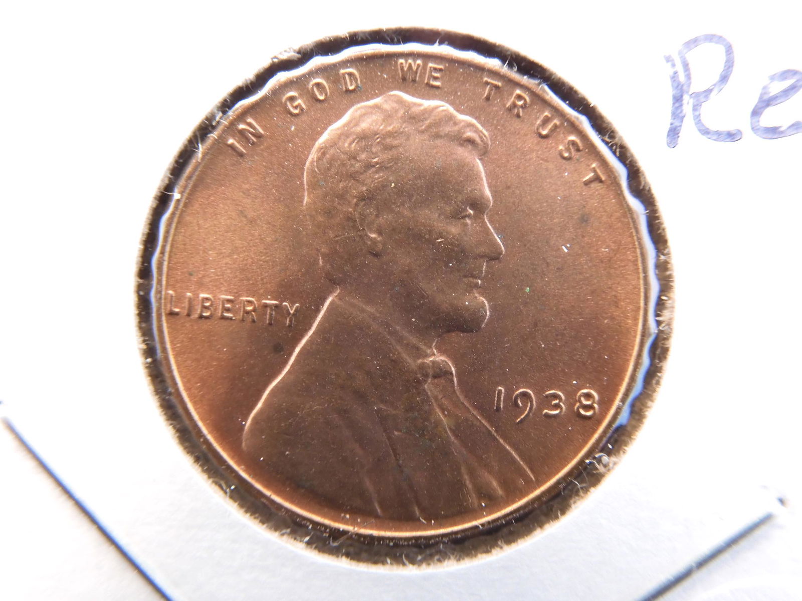 1938 Lincoln Cent. GEM Red BU. (1 of 3)