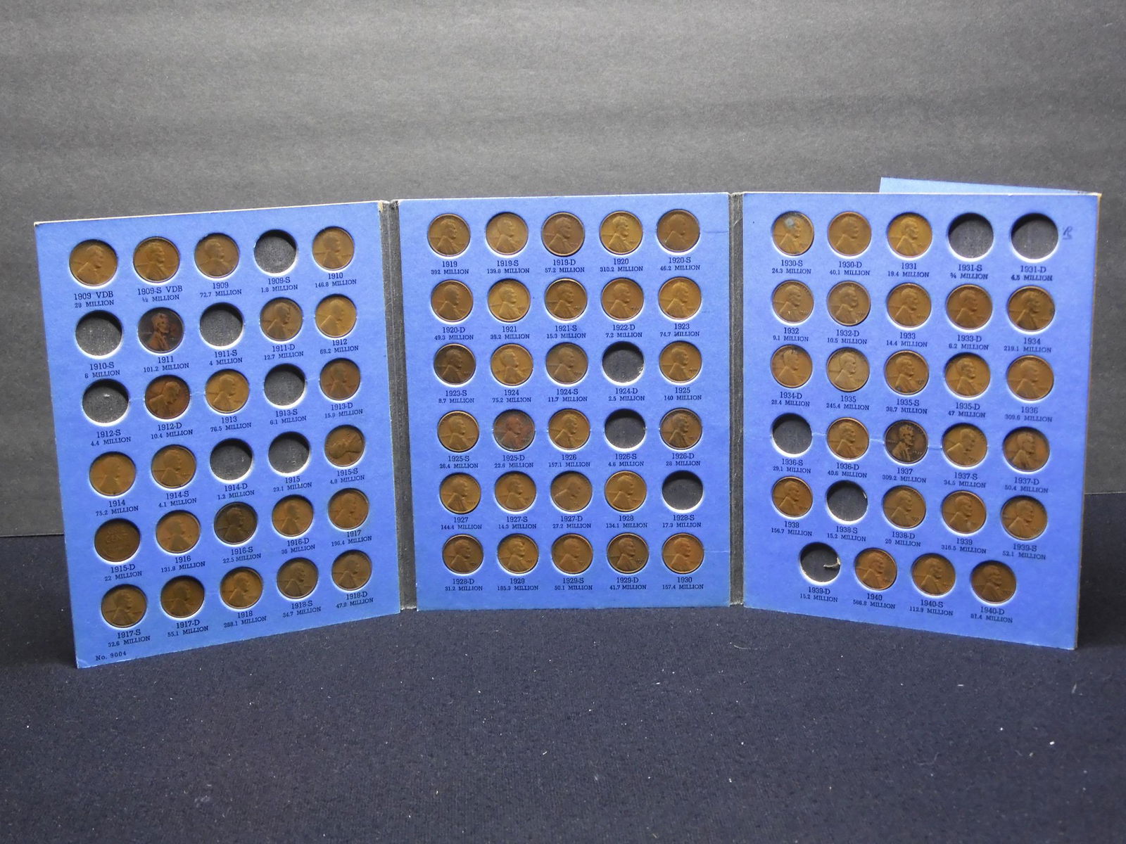 1909 - 1940 Nearly Complete Lincoln Head Penny (1 of 7)