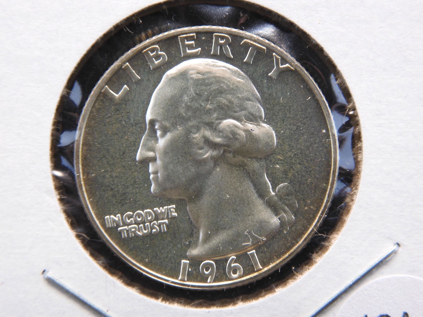 1961 Washington Quarter. GEM Proof. (1 of 3)