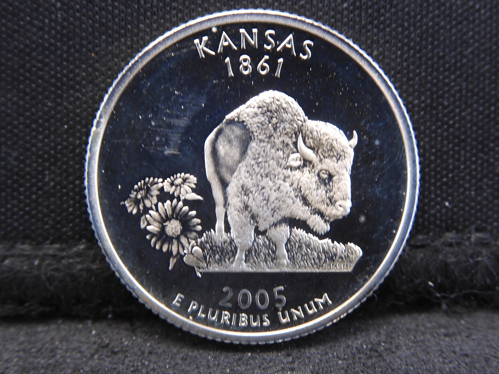 2005 -S Kansas Commemorative State Quarter 90% Silver: 2005 -S Kansas Commemorative State Quarter 90% Silver Proof