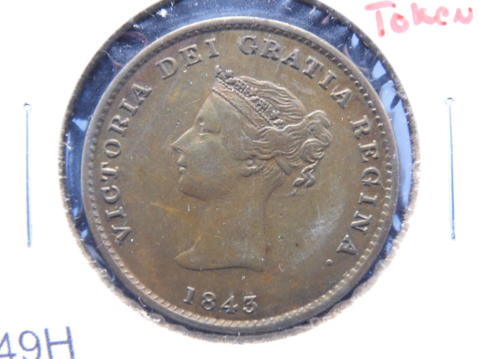 1843 Half Penny Token From New Brunswick (1 of 3)