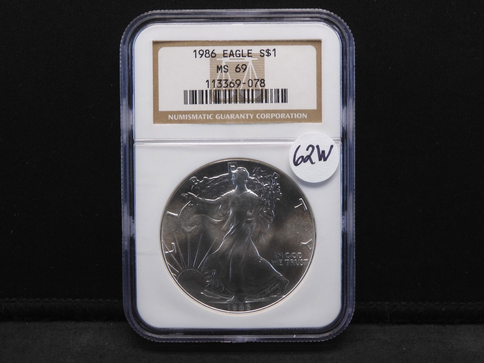 1986 Silver Eagle NGC MS69 (1 of 4)