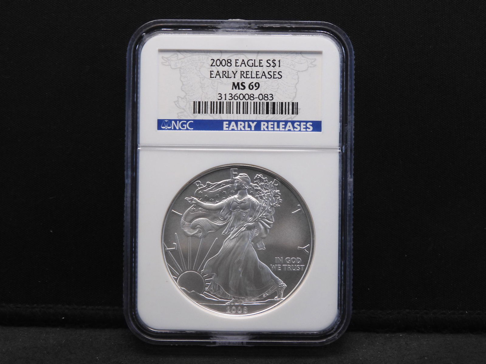 2008 NGC MS69 Early Releases American Silver Eagle (1 of 4)