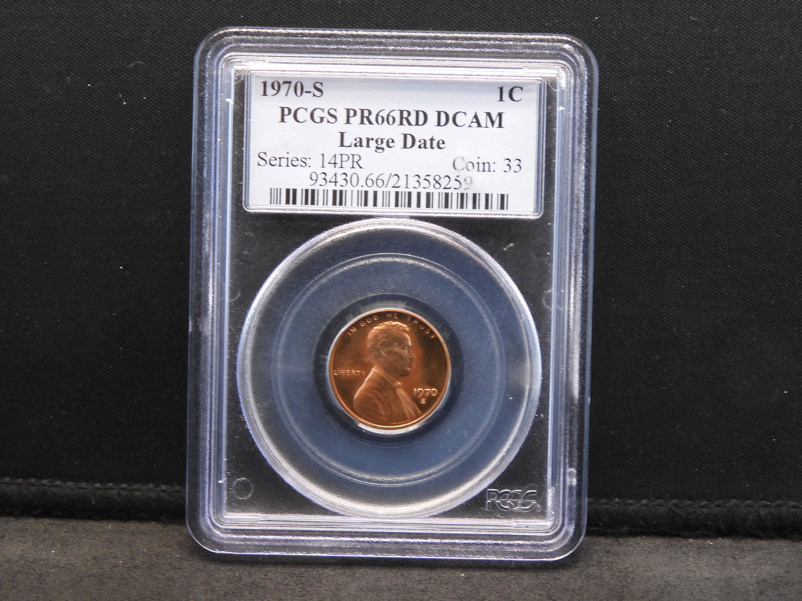 1970-S PCGS PR66 RD DCAM Large Date Lincoln Memorial (1 of 4)