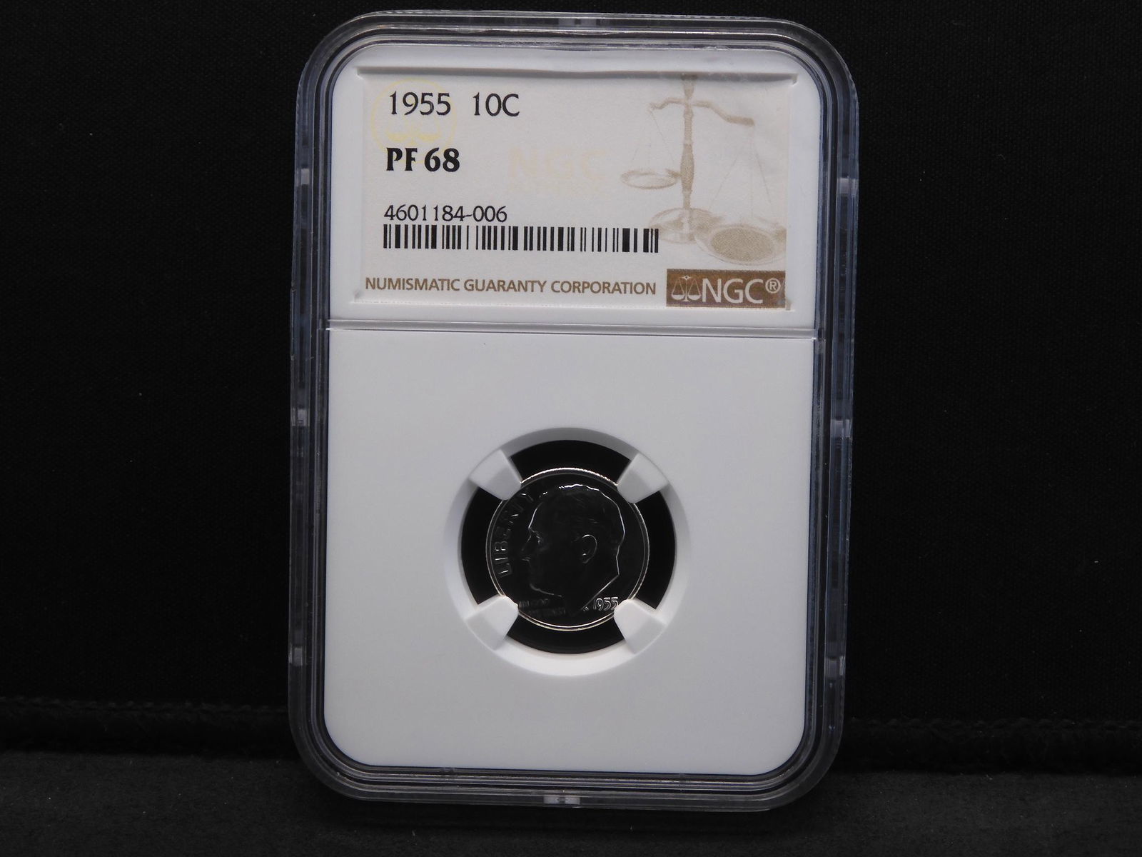 1955 NGC PF68 Roosevelt Silver Dime - Nice! (1 of 4)