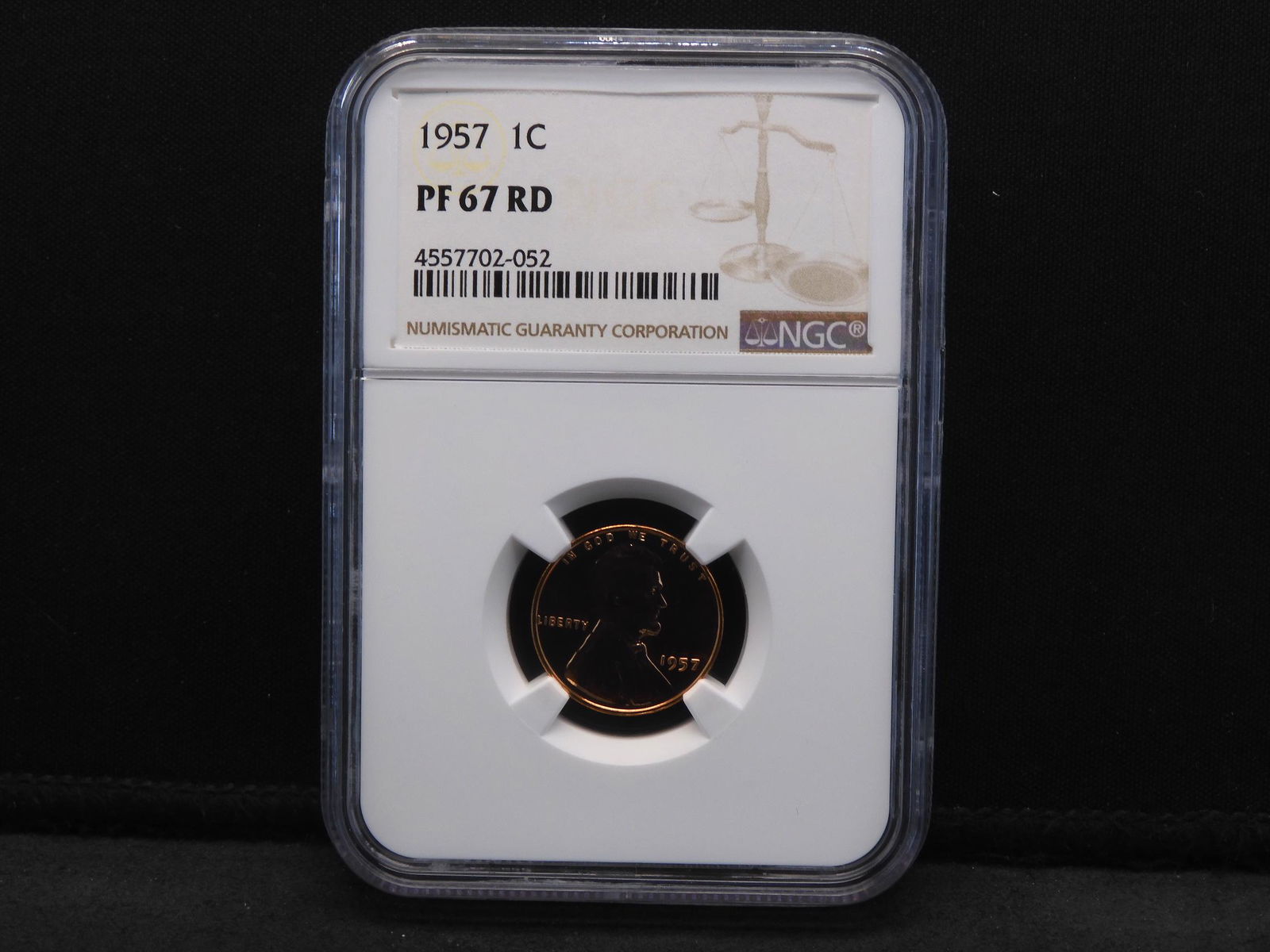 1957 NGC PF67 RD Lincoln Wheat Cent - Bright! (1 of 4)