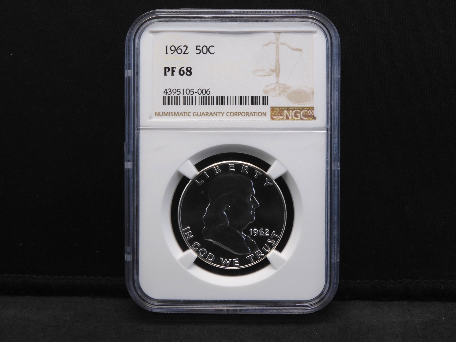 1962 NGC PF68 Franklin Silver Half Dollar - Proof Coin! (1 of 4)