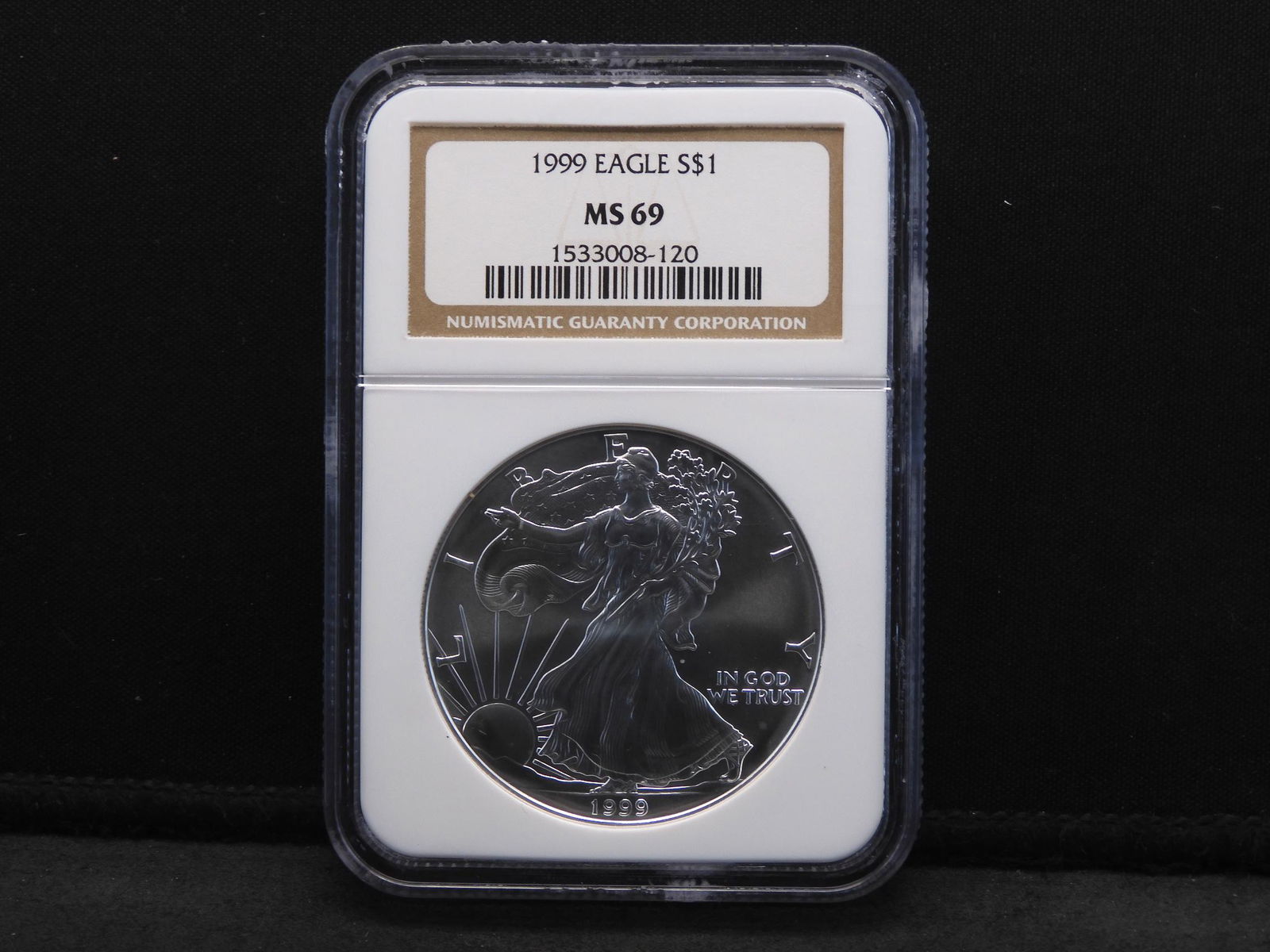 1999 NGC MS69 American Silver Eagle - Near Perfect! (1 of 4)