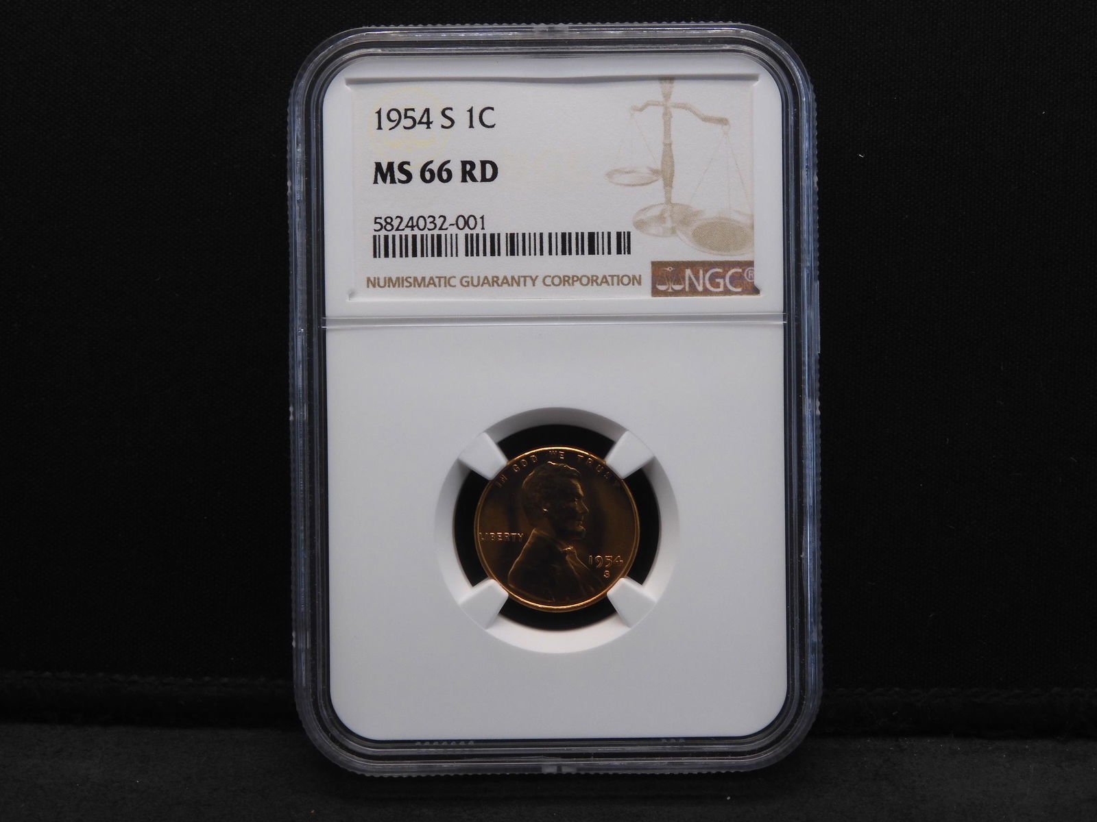 1954-S NGC MS66 RD Lincoln Wheat Cent (1 of 4)