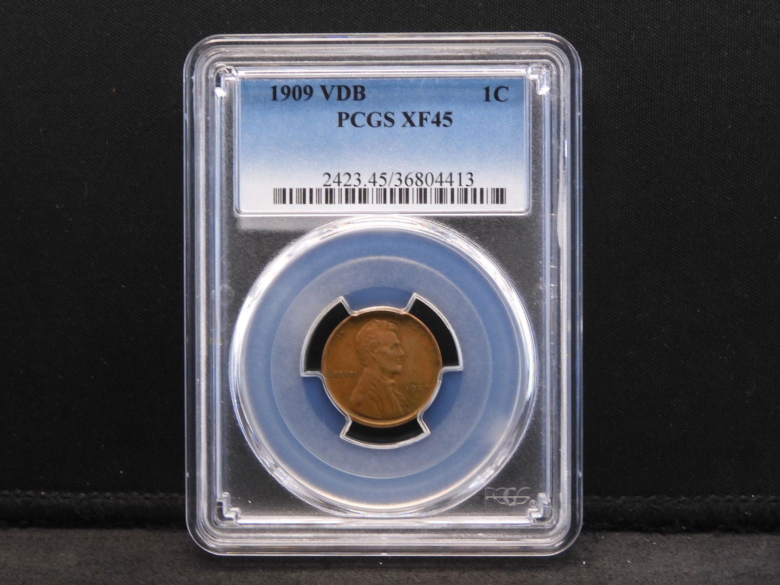 1909 VDB PCGS XF45 Lincoln Wheat Cent (1 of 4)
