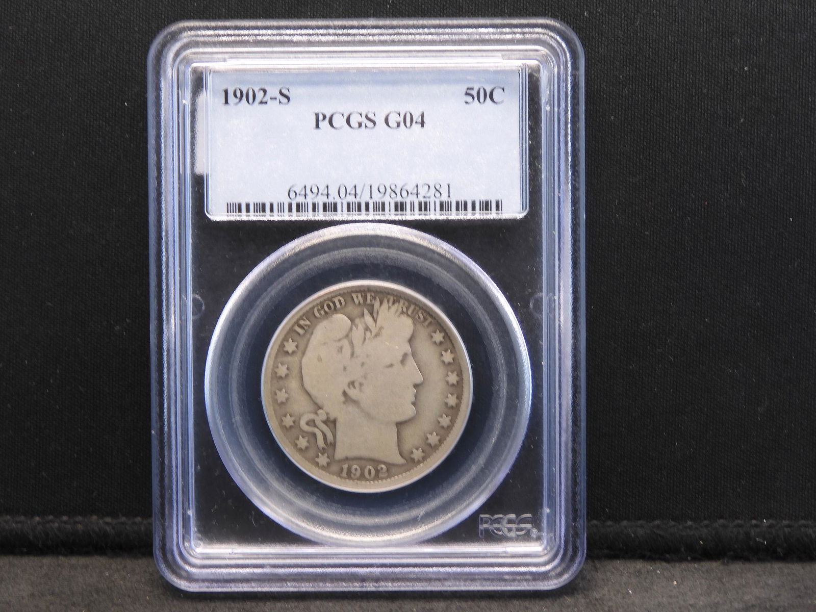 1902-S PCGS G04 Barber Silver Half Dollar (1 of 4)