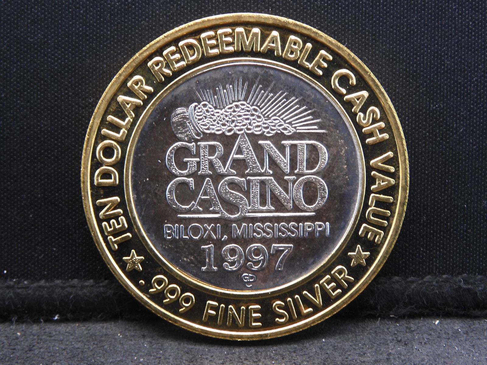 Casino Gaming Token - .999 Fine Silver Center- Limited (1 of 2)