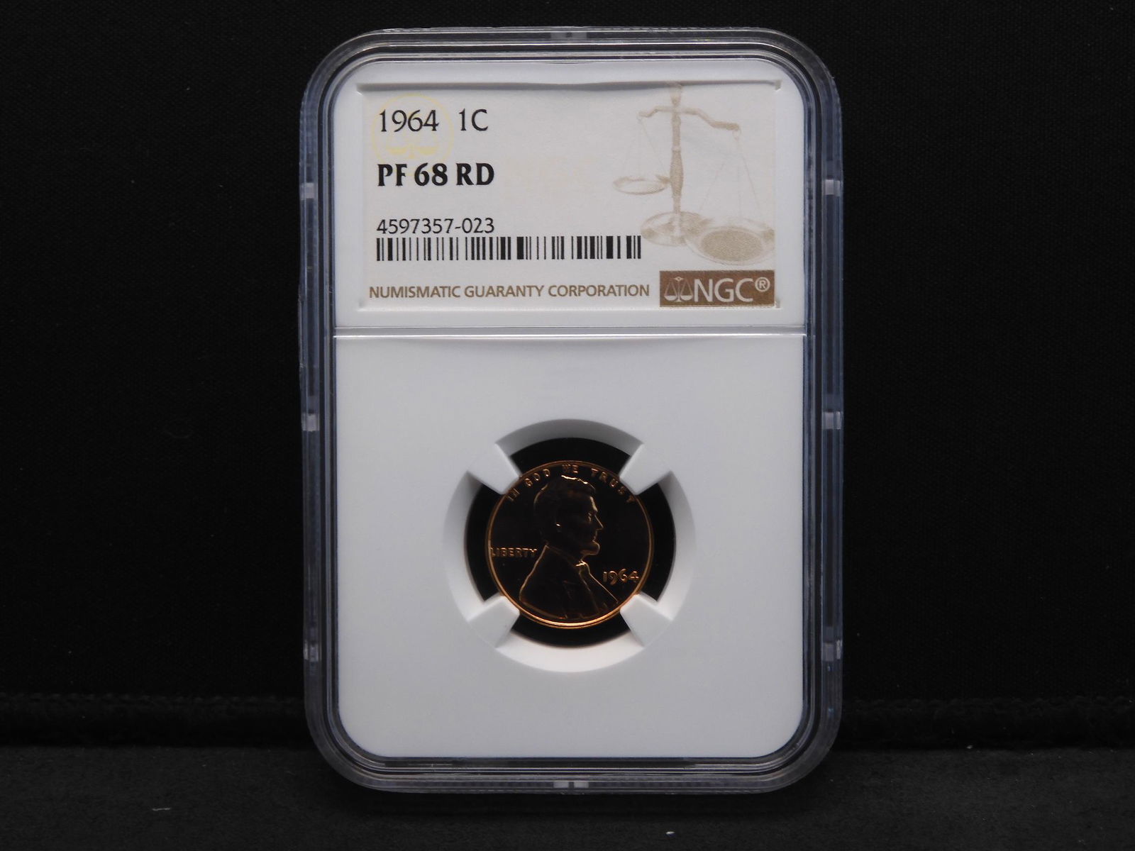 1964 NGC PF68 RD Lincoln Memorial Cent (1 of 4)