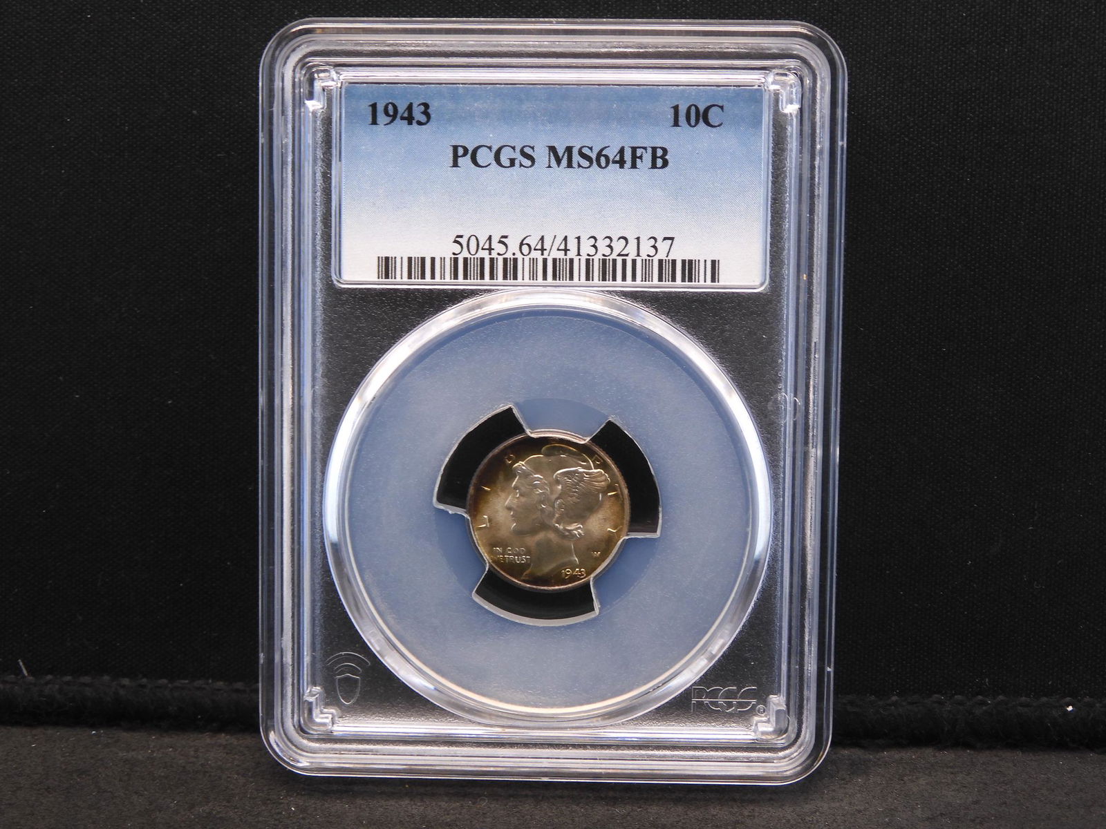 1943 PCGS MS64 FB Mercury Silver Dime (1 of 4)