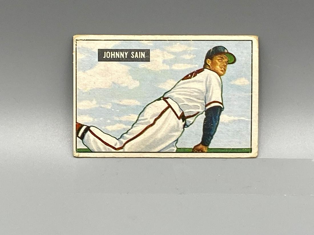 1951 Bowman Johnny Sain #314 High Number (1 of 2)