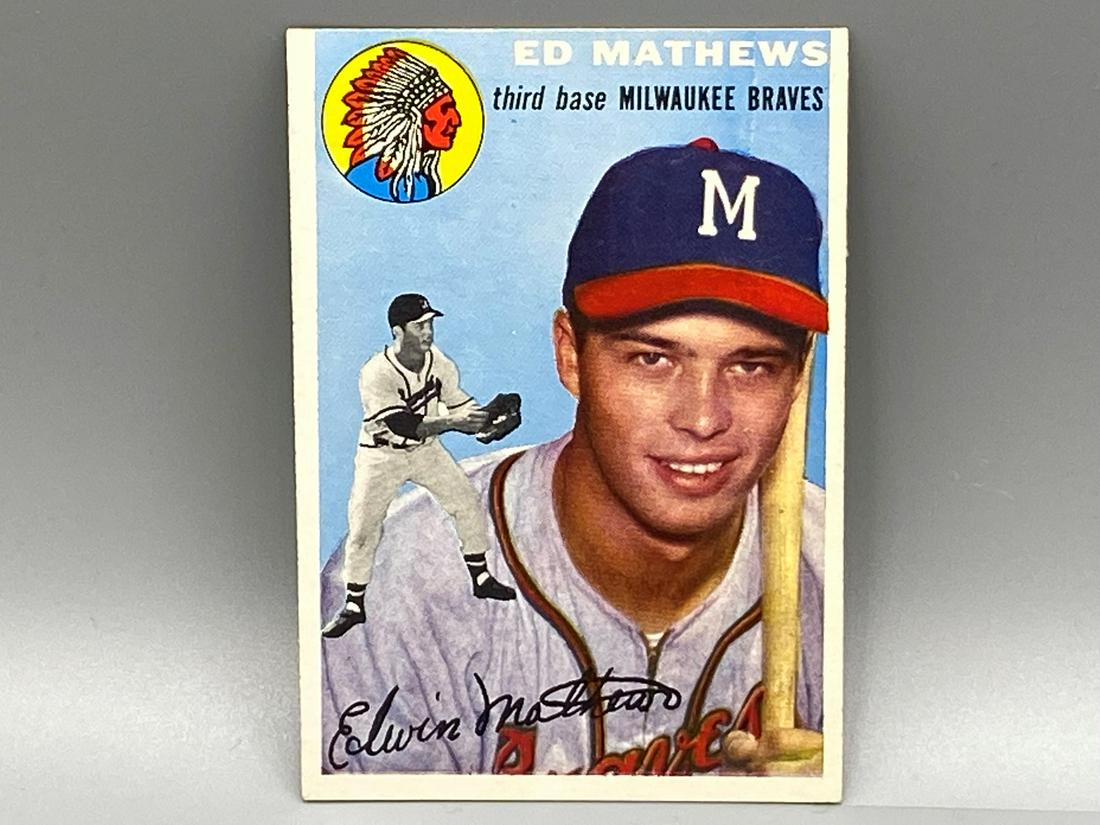 1954 Topps Ed Mathews #30 (1 of 2)