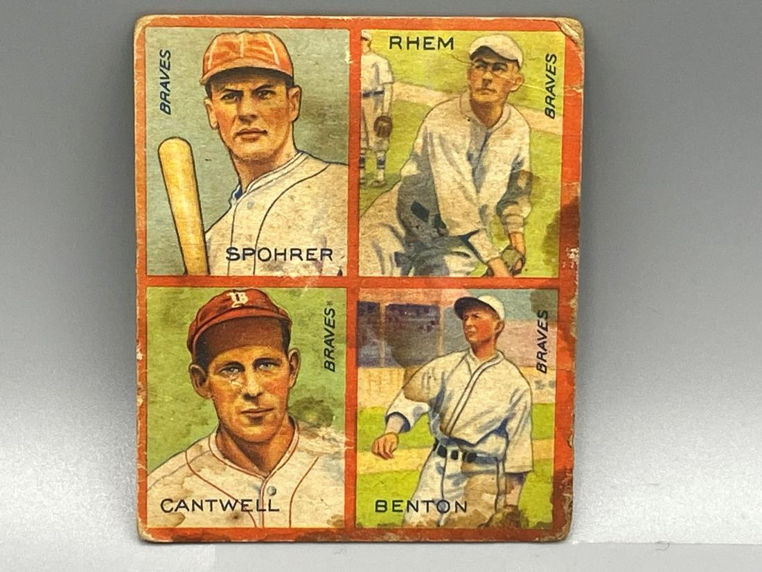 1935 Goudey 4 in 1 Spohrer/Rhem/Cantwell/Benton: 1935 Goudey 4 in 1 Spohrer/Rhem/Cantwell/Benton