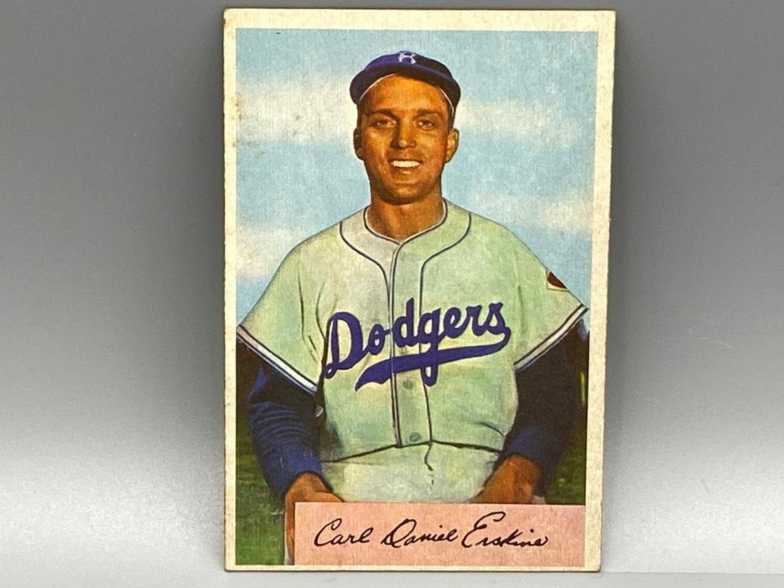 1954 Bowman Carl Erskine #10 (1 of 2)