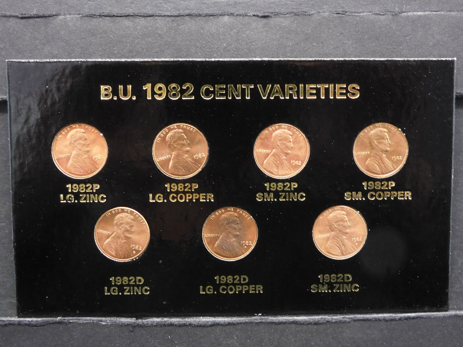 1982 P & D Lincoln Cent Varieties BU: 1982 P & D Lincoln Cent Varieties BU