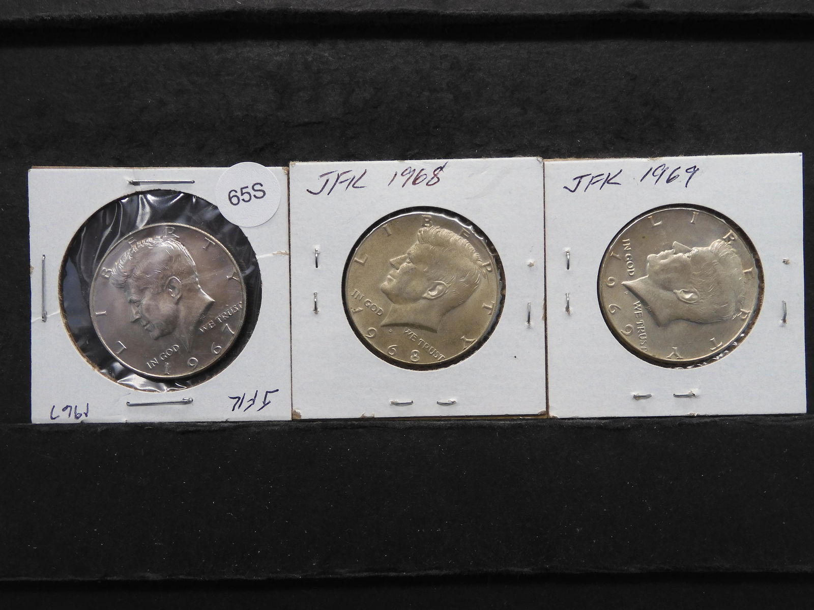 1967, 1968 & 1969 Kennedy Half Dollars (1 of 3)