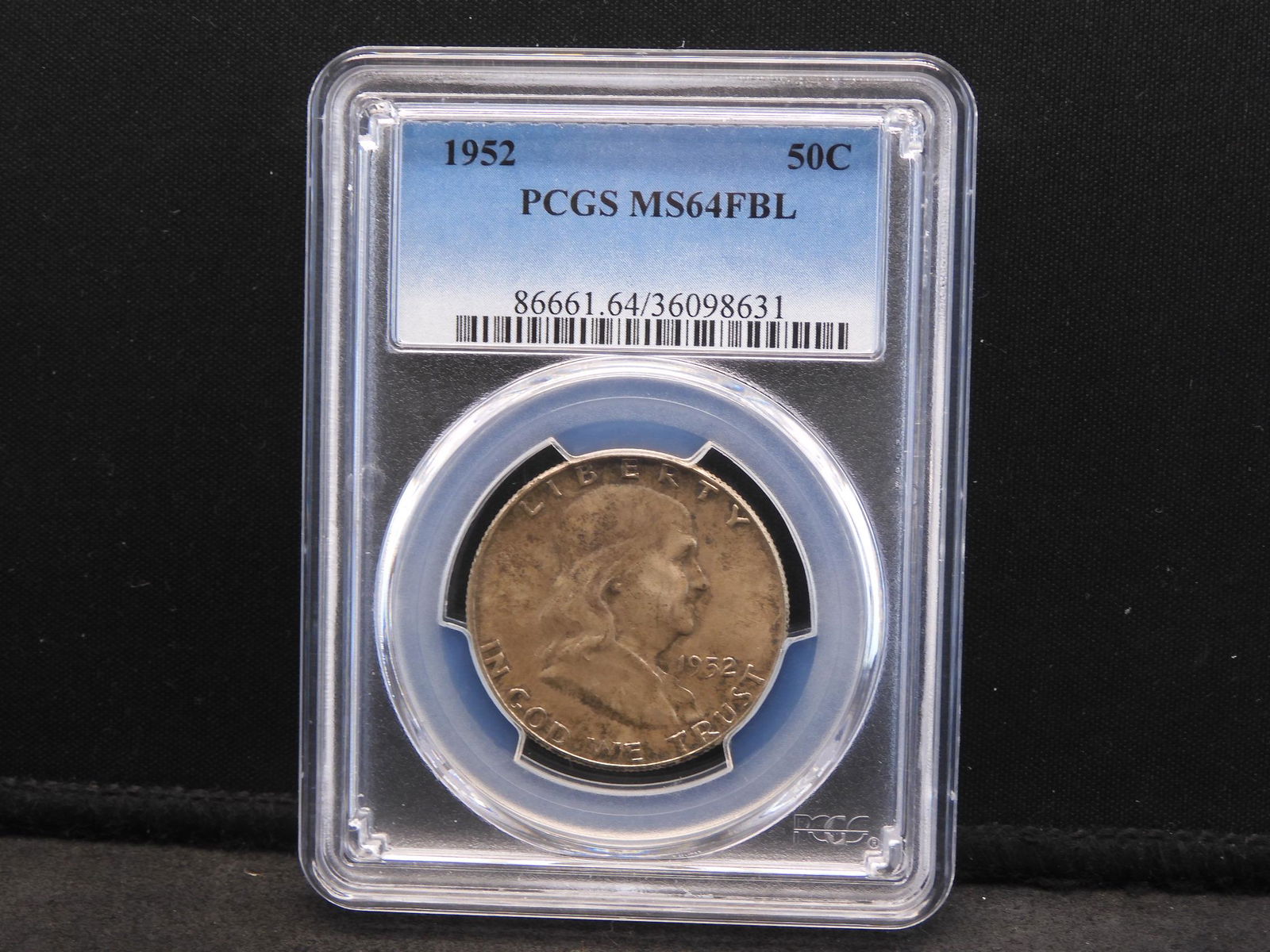 1952 PCGS MS64 FBL Franklin Silver Half Dollar (1 of 4)