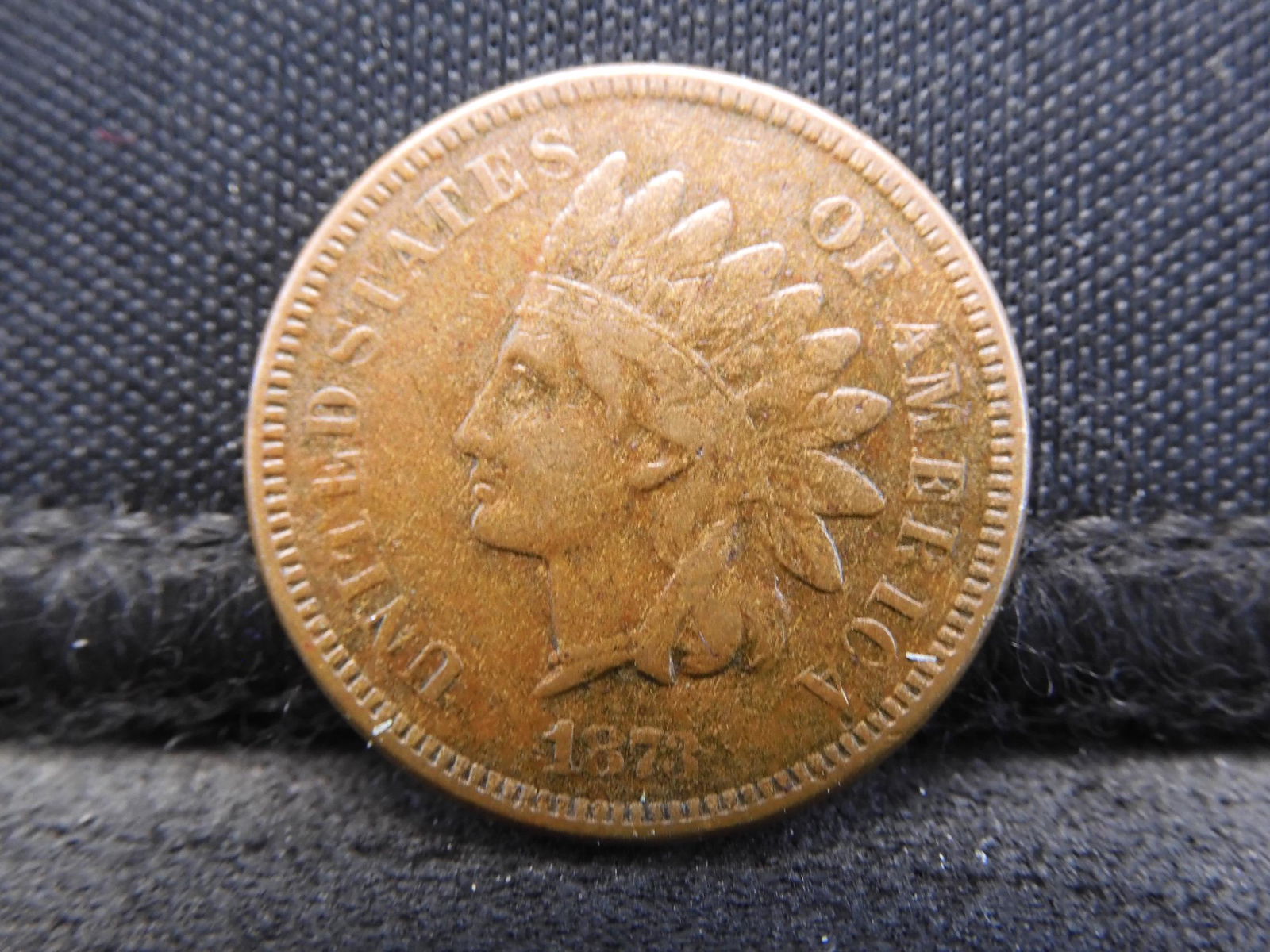 1873 Indian Head Cent - Fine Condition & Tough Date! (1 of 2)