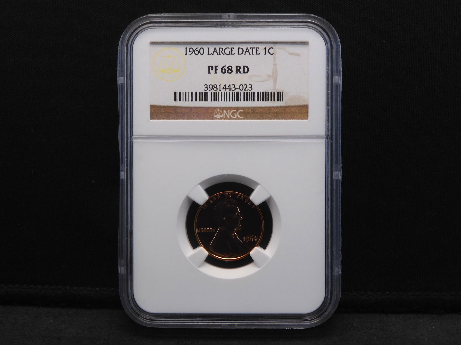 1960 Large Date PF68 RD Lincoln Memorial Cent (1 of 4)