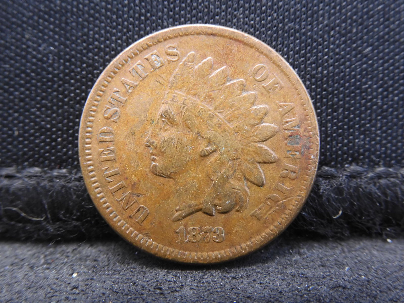 1873 Indian Head Cent - VF+ Condition & Tough Date! (1 of 2)