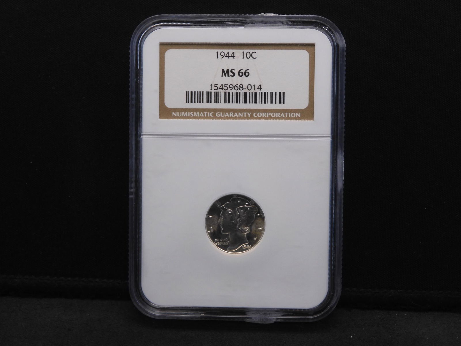 1944 NGC MS66 Mercury Silver Dime - Bright (1 of 4)