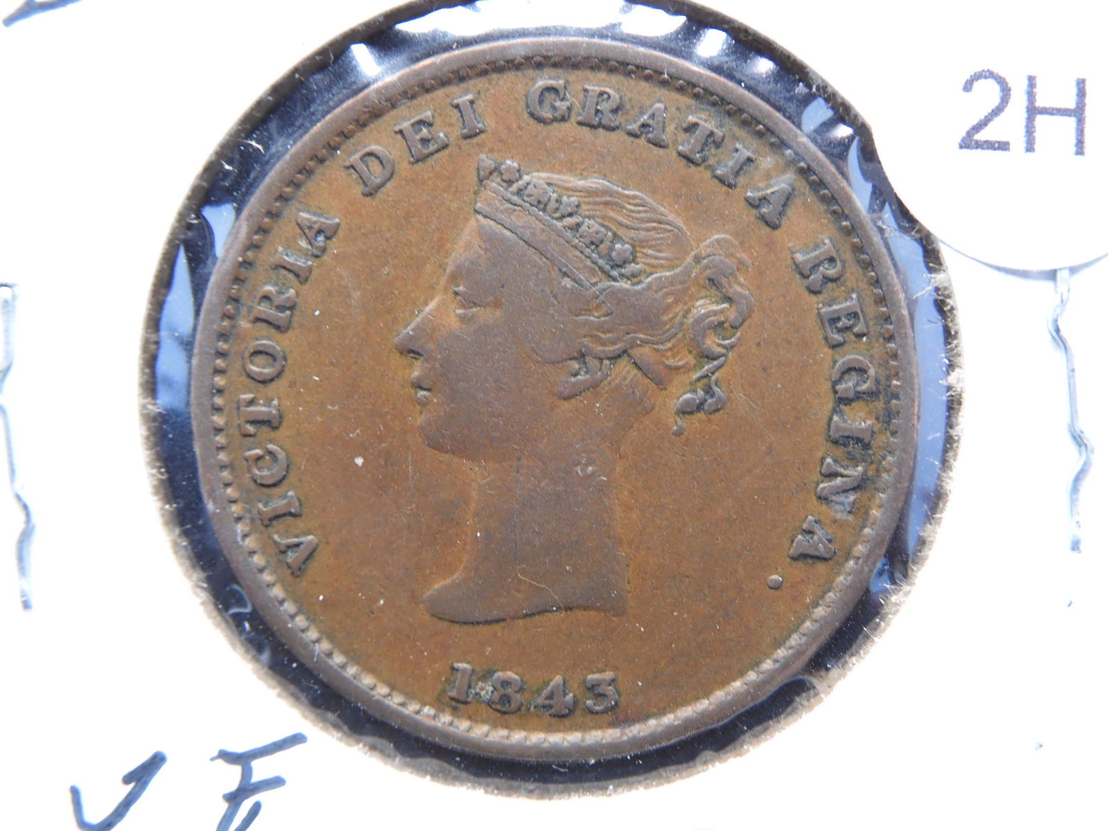 1843 Half Penny Token From New Brunswick (1 of 3)