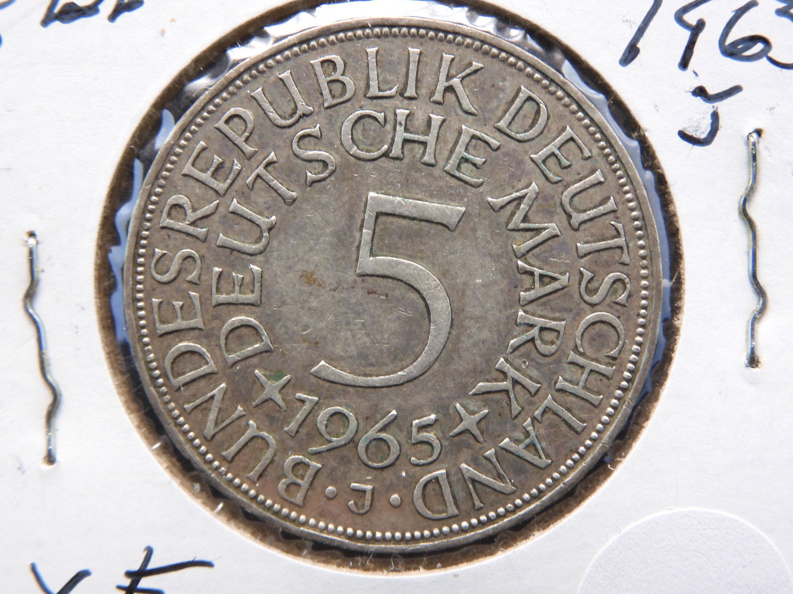 1965-J 5 Deutschemark From Germany (1 of 3)