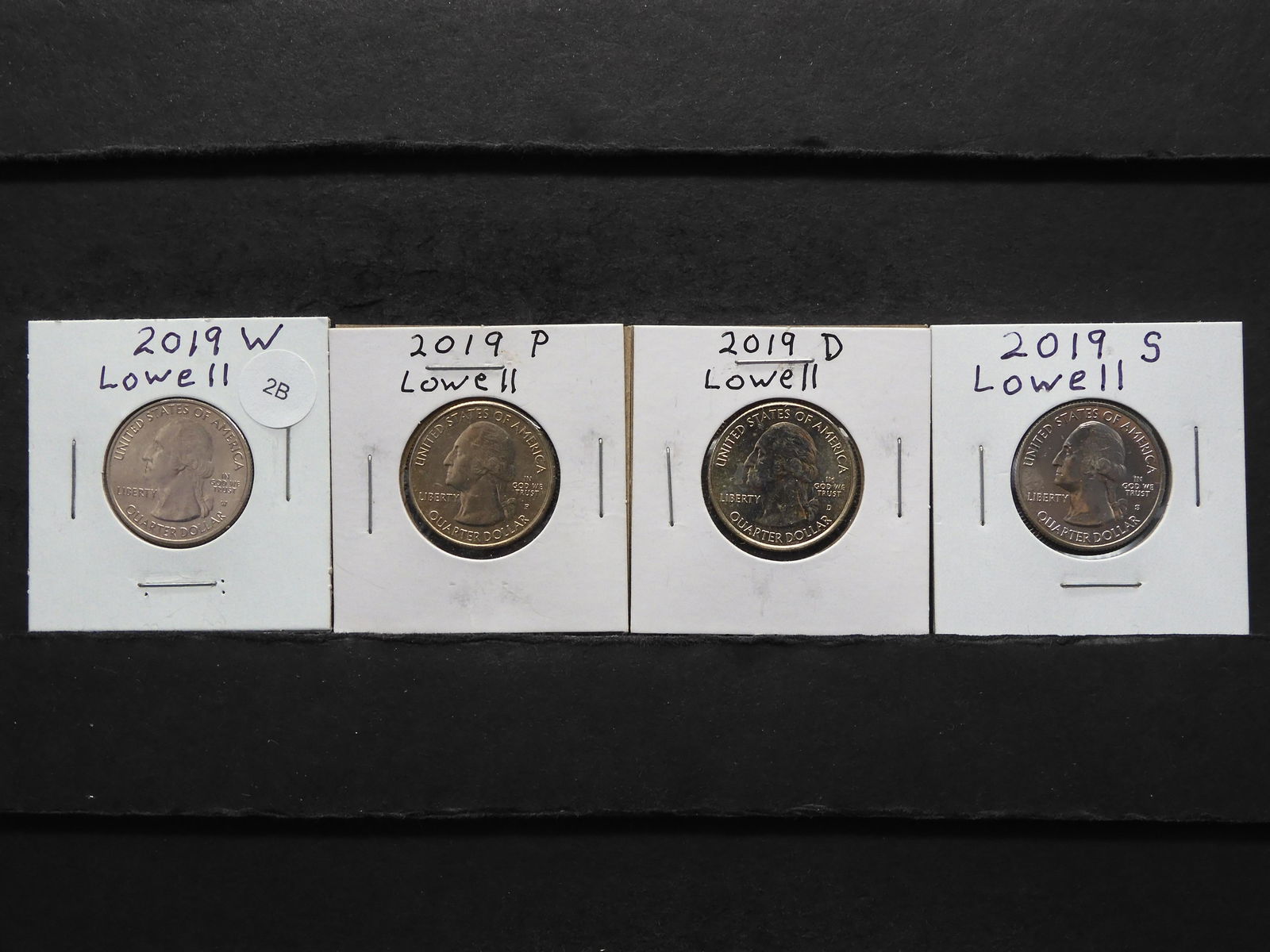 4-2019- W, S, P & D Lowell Massachusetts State Quarters (1 of 3)