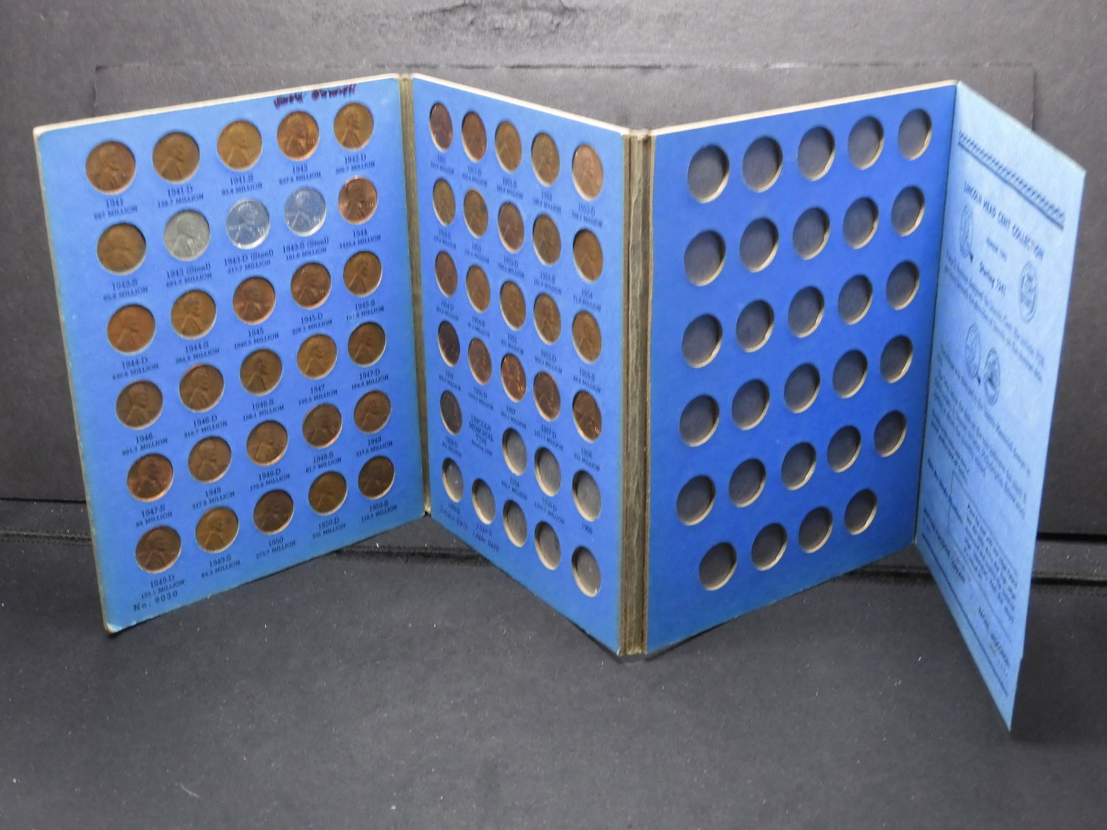 Lincoln Cent Album 1941 to 1958 Complete (1 of 5)