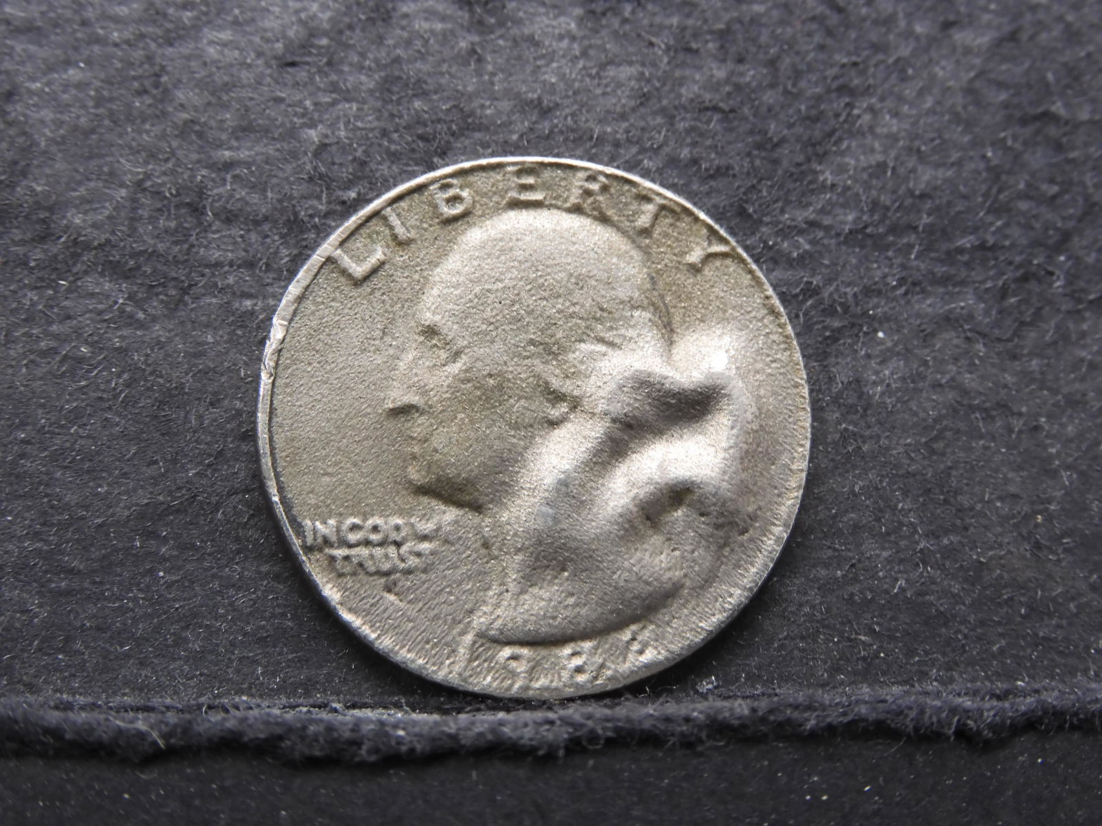1982(?) Washington Quarter w/Mint Error (1 of 2)