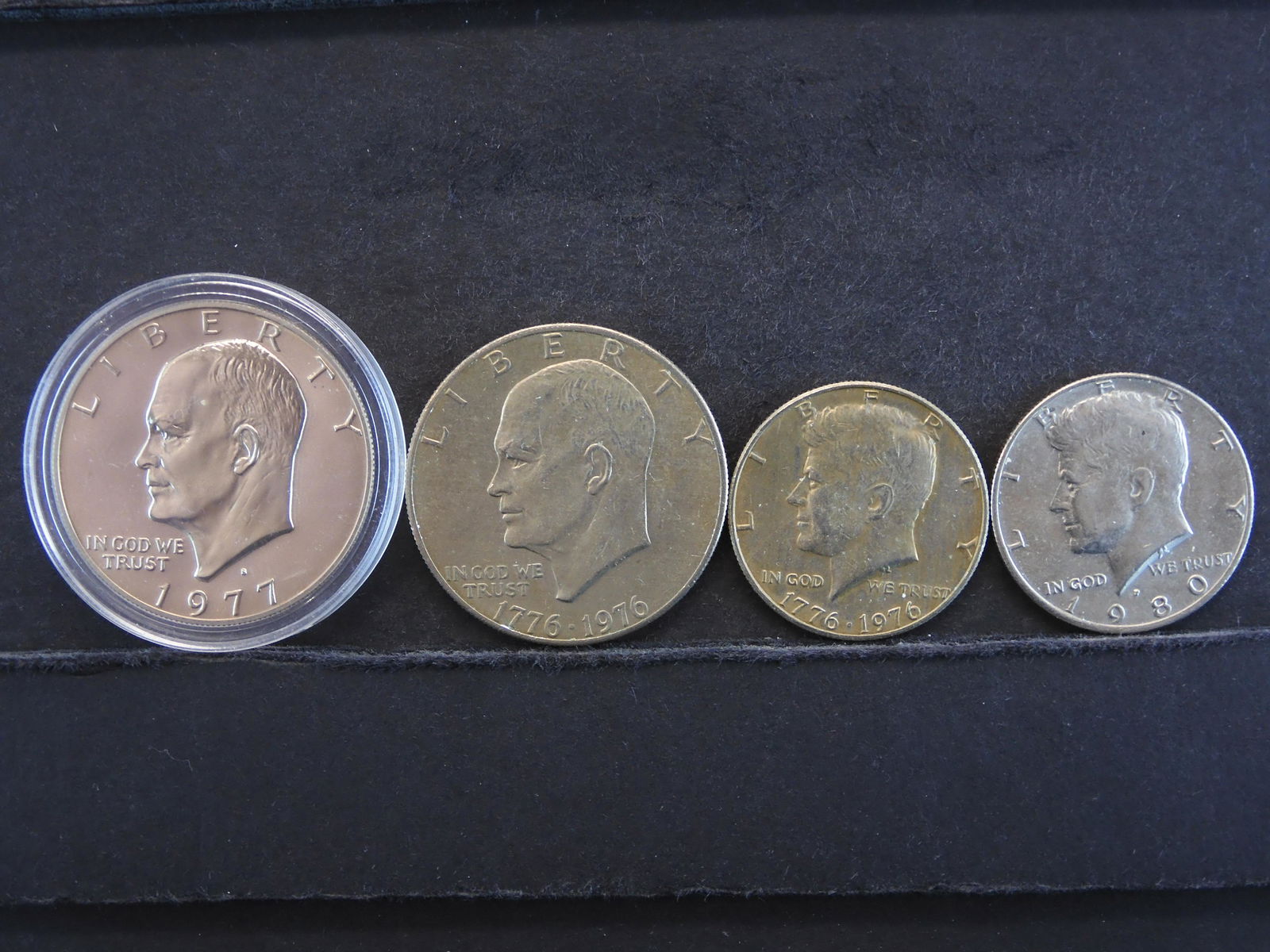 1977-S Ike Dollar, 1-1776 Ike Dollar,  1976-Kennedy (1 of 2)