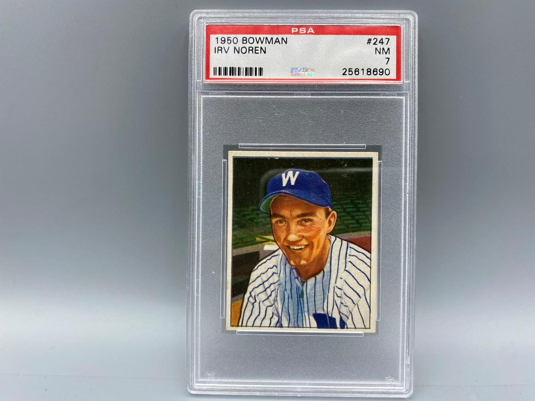 1950 Bowman Irv Noren #247 PSA 7 (1 of 2)