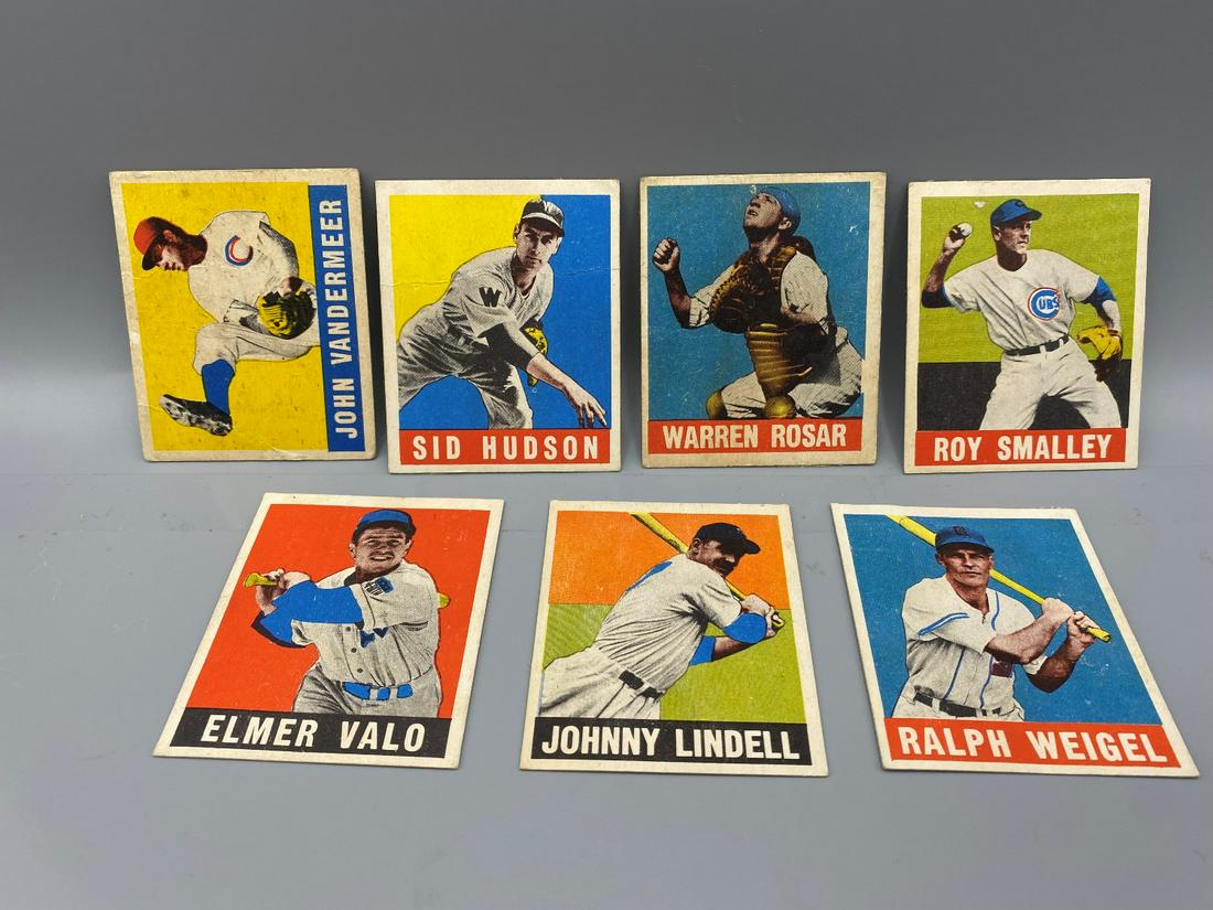 1948-49 Leaf Baseball Lot of 7 - Lower grade condition (1 of 2)