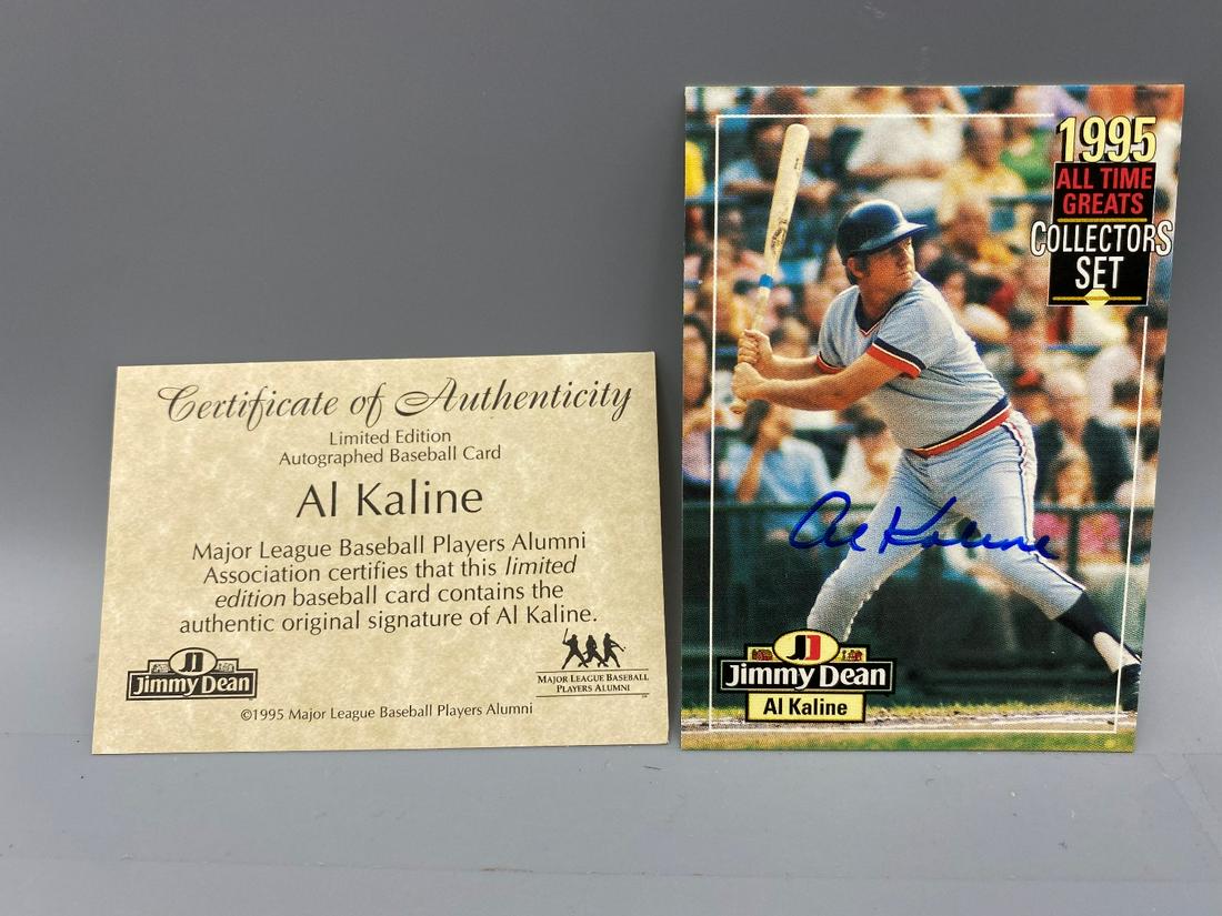 1995 Jimmy Dean Al Kaline Autographed Card (1 of 2)
