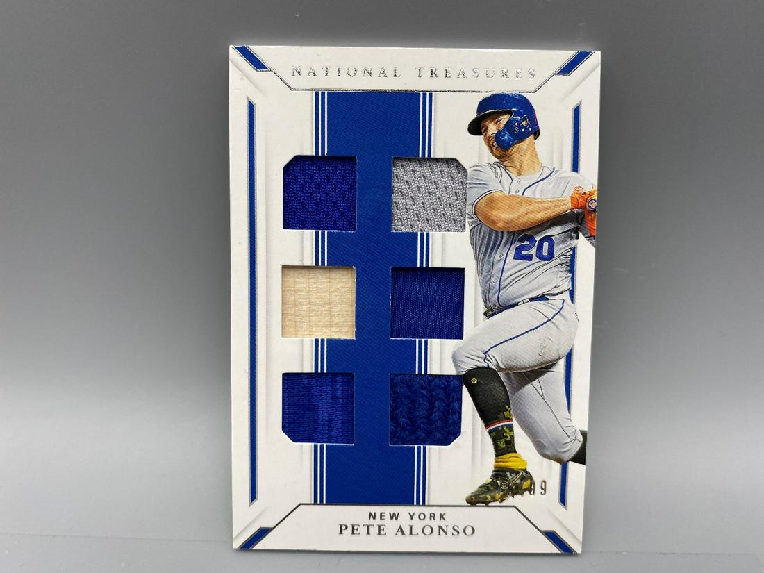 2019 National Treasures Pete Alonso Rookie 6 Piece Game (1 of 2)