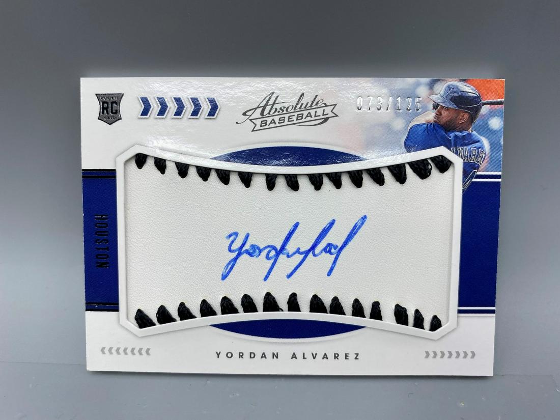 2020 Panini Absolute Yordan Alvarez Autographed Black (1 of 2)