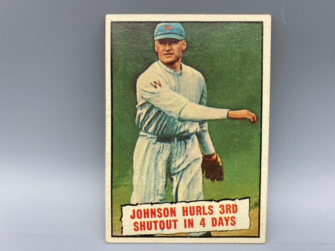 1961 Topps Walter Johnson Baseball Thrills #409 (1 of 2)
