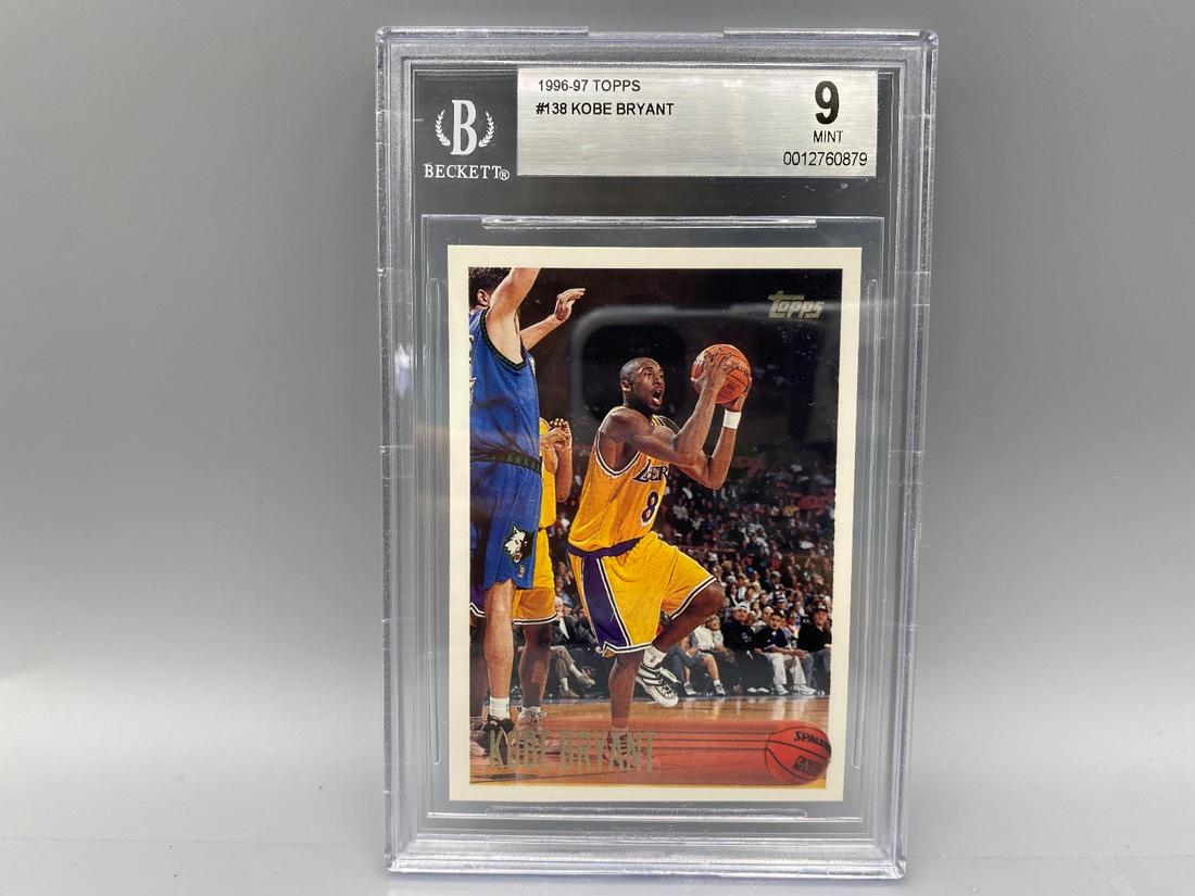 1996-97 Topps Kobe Bryant RC #138 BGS 9 (1 of 2)