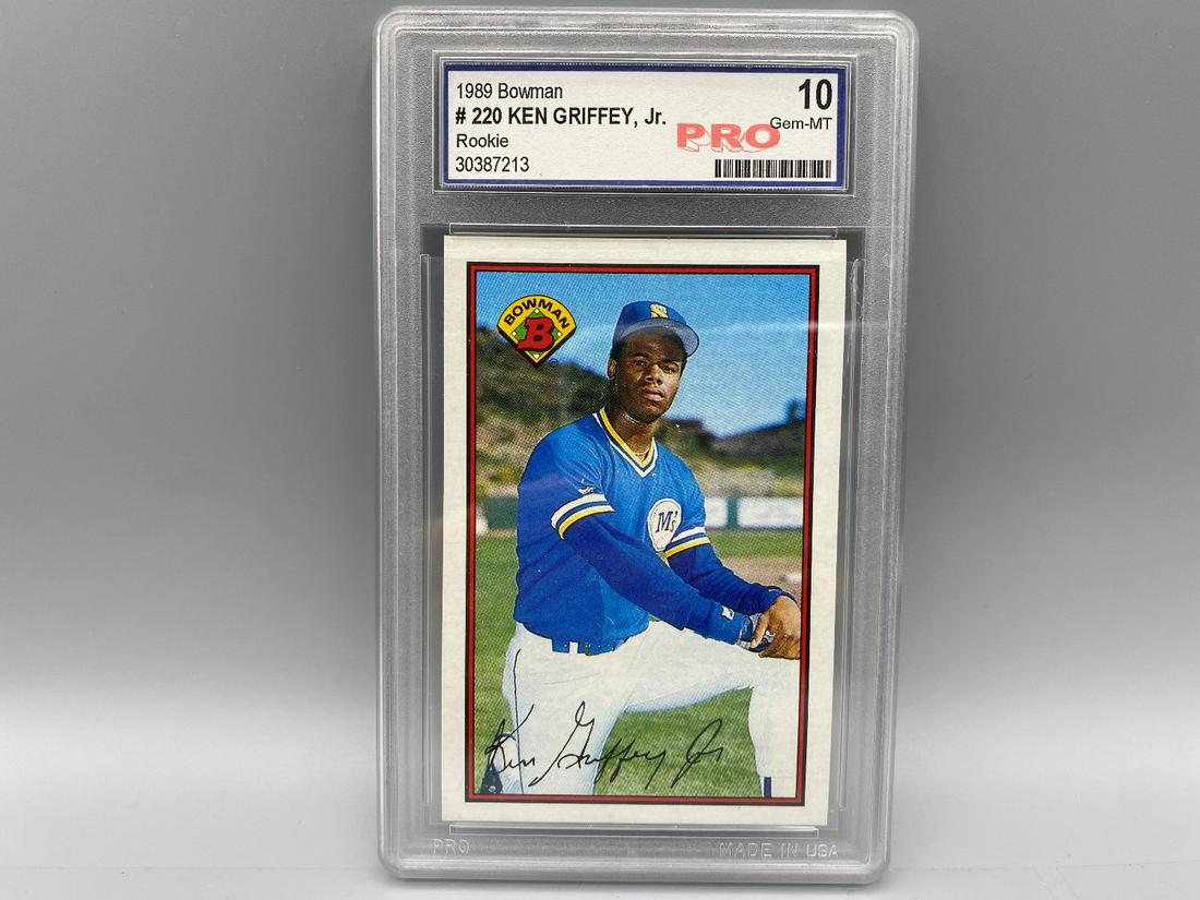 1989 Bowman Ken Griffey Jr RC #220 PRO 10 (1 of 2)