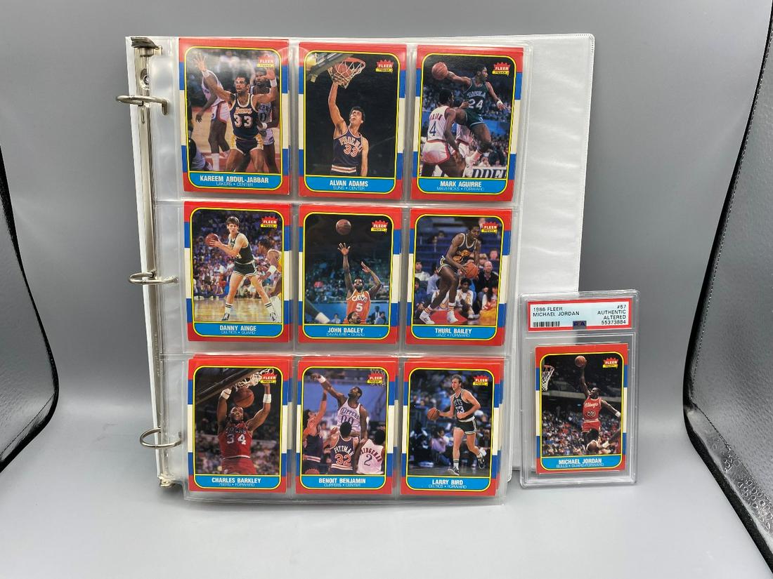 1986-87 Fleer Basketball Complete Set - Michael Jordan (1 of 20)
