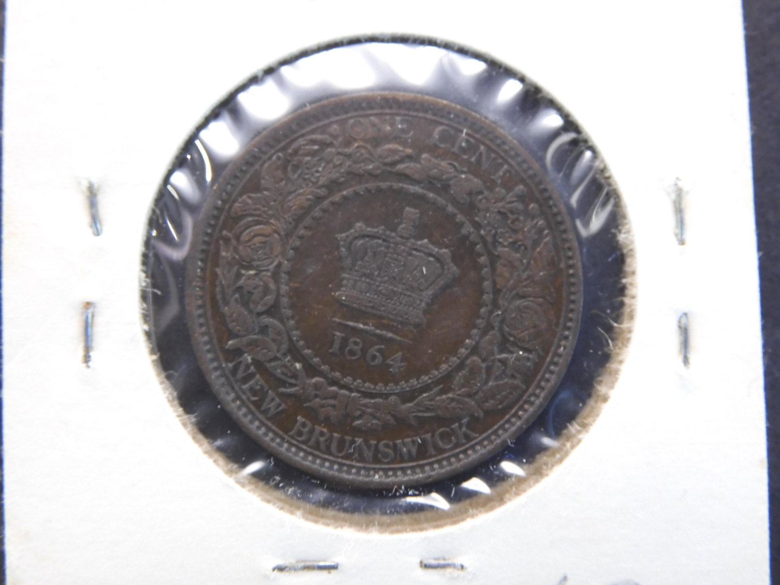 1864 New Brunswick 1c.  XF.  Nice. (1 of 3)