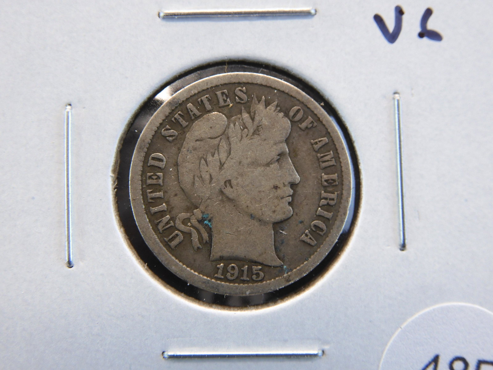 1915-S Barber 10c.  VG. (1 of 3)