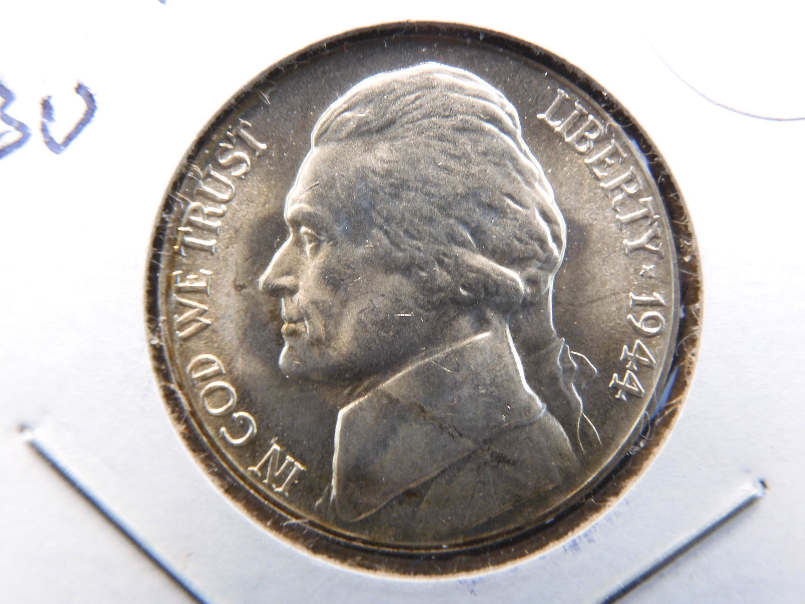 1944 P Jefferson Wartime Silver Nickel. The tough one (1 of 3)