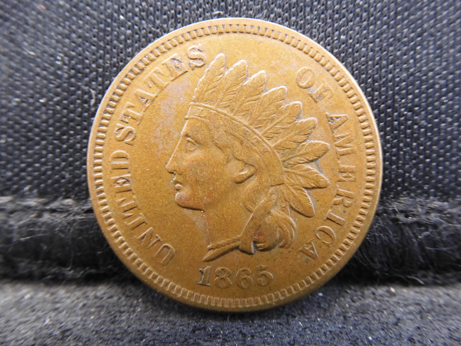 1865 Indian Head Cent - XF+ Condition - Seldom Seen! (1 of 2)