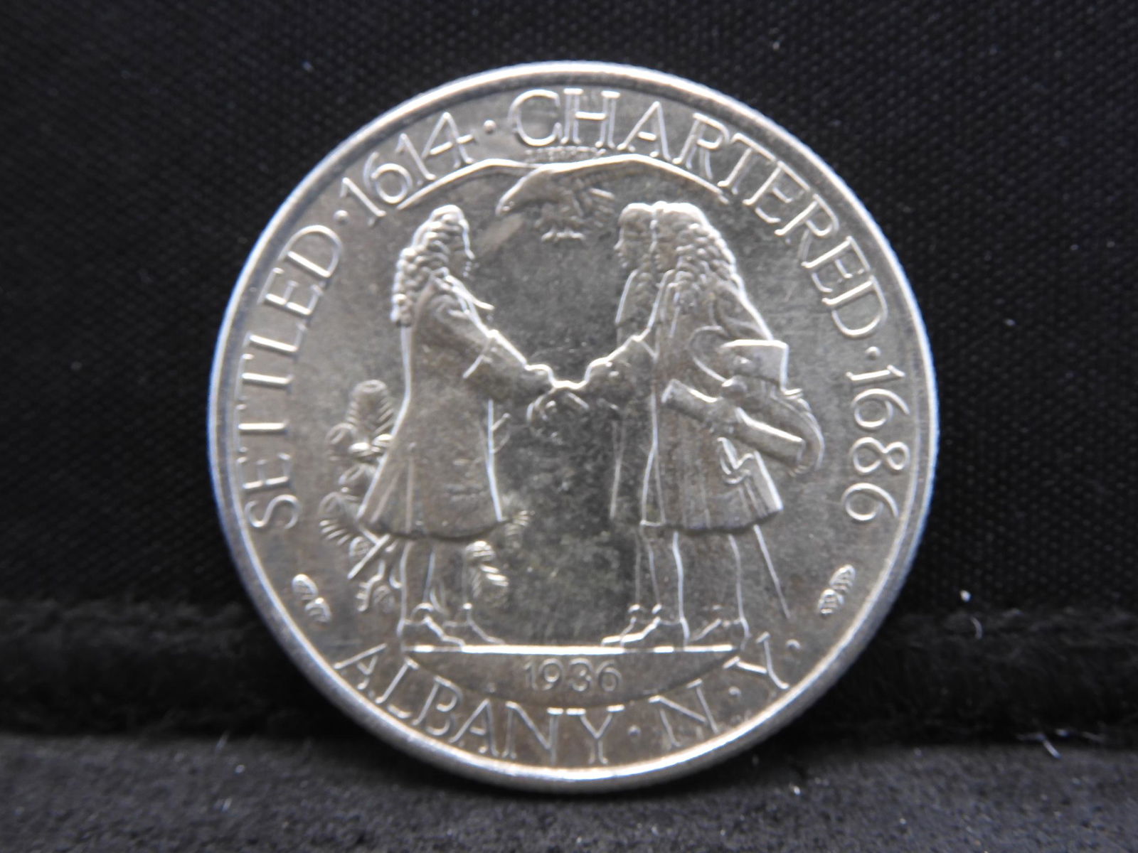 1936 Albany New York Commem. Silver Half Dollar (1 of 2)